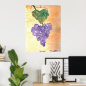 Wilde druiven poster (Thuiskantoor)