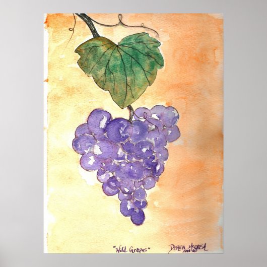 Wilde druiven poster (Voorkant)