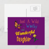 Wilde, Dwaze en Geweldige Dochter Cadeau Briefkaart (Voorkant / Achterkant)