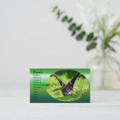 Wilde Eagle Owl in volle vlucht Visitekaartje (Staand voorkant)