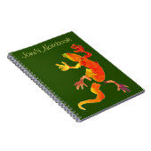 Wilde eco-gekko-hagedis notitieboek (Rechterzijde)