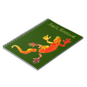 Wilde eco-gekko-hagedis notitieboek (Linkerzijde)