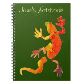 Wilde eco-gekko-hagedis notitieboek (Voorkant)