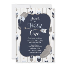 Wilde EE Tribale Arrows Birthday Party Blue Gray