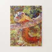 Wilde eekhoorn Fotografische Natuur Kunst Puzzle Legpuzzel (Verticaal)