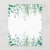 Wilde een 1e verjaardag giraffe-uitnodiging flyer (Achterkant)