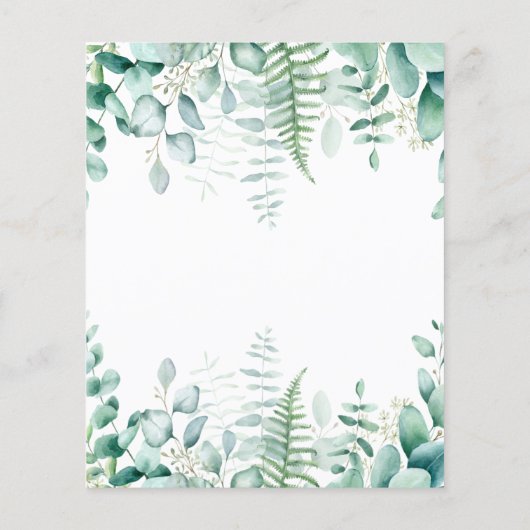 Wilde een 1e verjaardag giraffe-uitnodiging flyer (Achterkant)