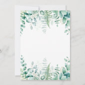 Wilde één 1e verjaardag oerwoud van giraffe kaart (Achterkant)