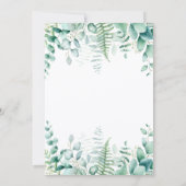 Wilde één 1e verjaardag oerwoud van giraffe kaart (Achterkant)