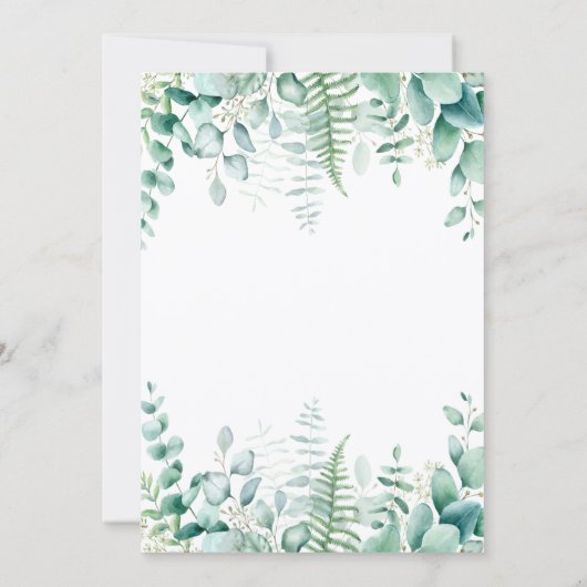 Wilde één 1e verjaardag oerwoud van giraffe kaart (Achterkant)