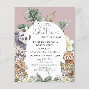 Wilde één Baby shower Tropisch Oerwoud Dierenbudge