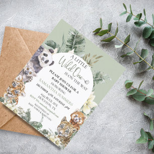 Wilde één Baby shower Tropisch Oerwoud Dierenbudge