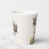 Wilde Eén Babybeer Bosdieren Aangepast Papieren Bekers (Rechts)