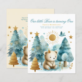 Wilde Eén Beer 1e Verjaardag (of BEWERK LEEFTIJD)