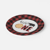 Wilde één Beer buffel, eerste aanslagpapier P Papieren Bordje (Gekanteld)