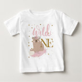 Wilde Eén Beer - Gepersonaliseerde Glitters (Voorkant)