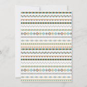 Wilde Eén Boho Stam Verjaardagsuitnodiging Kaart (Achterkant)