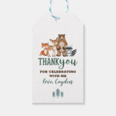 Wilde Eén Bosdier Eerste Verjaardag Geschenk Favor Cadeaulabel (Voorkant)