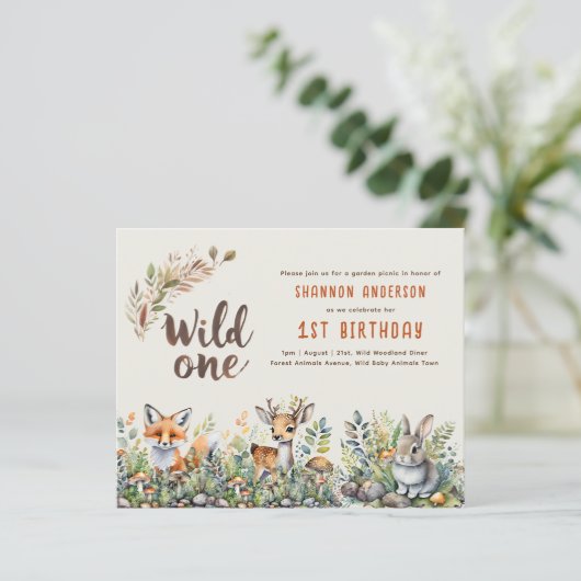 Wilde Eén Bosdieren 1e Verjaardag (Staand voorkant)