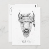 Wilde een briefkaart (Voorkant / Achterkant)