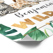 Wilde één dag Welkomstdeur van feestdag Poster (Hoek)