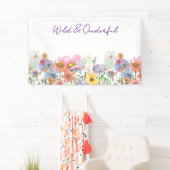 Wilde & Een-derful Wilde Bloem Verjaardag Spandoek (Insitu)