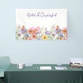 Wilde & Een-derful Wilde Bloem Verjaardag Spandoek (Beurs)