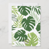 Wilde Eén, Dierentuin Dier 1e Verjaardagsuitnodigi Kaart (Achterkant)