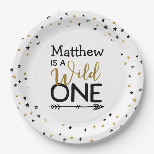 Wilde één document Borden Papieren Bordje (Voorkant)