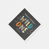 Wilde één document Servet Tribal Jongen Verjaardag (Hoek)