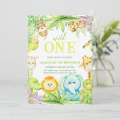 Wilde een genderneutrale verjaardag kaart (Staand voorkant)