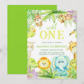 Wilde een genderneutrale verjaardag kaart (Voorkant / Achterkant)