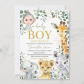Wilde Eén Jongens Baby Shower Kaart (Voorkant)