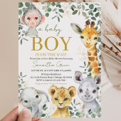 Wilde Eén Jongens Baby Shower Kaart