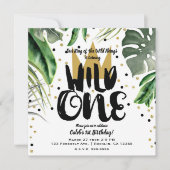 Wilde Eén koning van de Dingen krong 1ste verjaard Kaart (Voorkant)