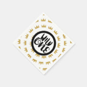 Wilde Eén koning van de Dingen krong 1ste verjaard Servet (Hoek)