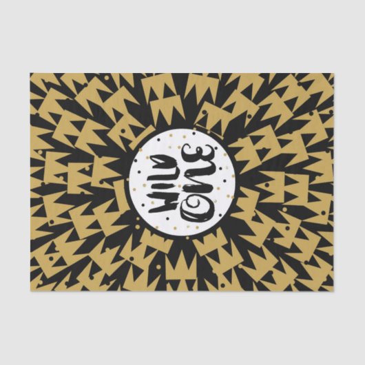 Wilde Eén koning van de Dingen krong 1ste verjaard Tissuepapier (Voorkant)