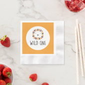 Wilde één Lion eerste verjaardag Servet (Insitu)