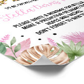 Wilde Eén Luipaardprint Verjaardag Tijdscapsel Bor Poster (Hoek)