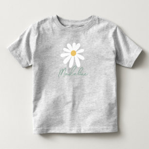 Wilde Eén Madeliefje Wilde Bloem 1e Verjaardag Kinder Shirts