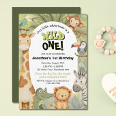 Wilde één Oerwoud dieren eerste geboorte Kaart