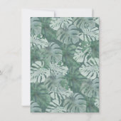 Wilde één Oerwoud dieren op zaterdag uitnodiging (Achterkant)