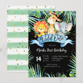 WILDE ÉÉN Oerwoud-verjaardagskaart Kaart (Voorkant / Achterkant)