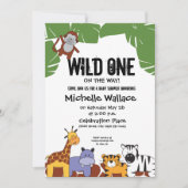 Wilde één over de manier waarop het Oerwoud thema Kaart (Voorkant)