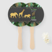 Wilde een partij met handveefdieren voor Oerwoud Handwaaier (Voorkant en achterkant)