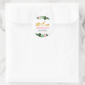 Wilde één partij vecht Label Sticker Oerwouden (Tas)