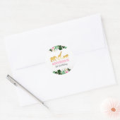 Wilde één partij vecht Label Sticker Oerwouden (Envelop)