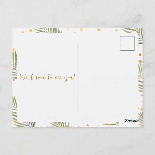  Wilde Eén Safari Baby Shower Briefkaart (Achterkant)