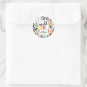 Wilde EEN Safari Dieren Cool 1e Verjaardag Ronde Sticker (Tas)