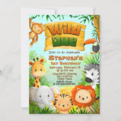 Wilde Eén - Safari Dieren Kaart (Voorkant)